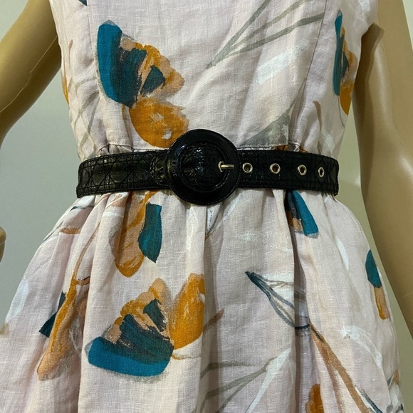 CHRISTIAN DIOR Vintage Patent Quilted Belt main image 12